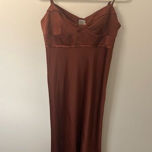 Anthropologie Petite Rust dress